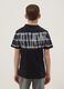 Schwarzes Kurzarm-T-Shirt aus reiner Baumwolle_2