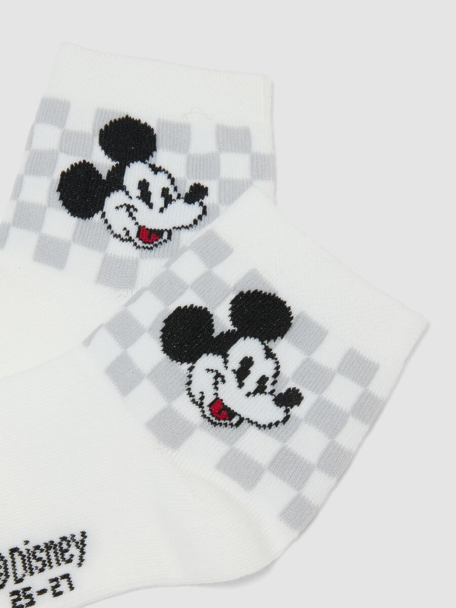 3-pack of multicoloured Mickey-themed organic stretch cotton ankle socks_1