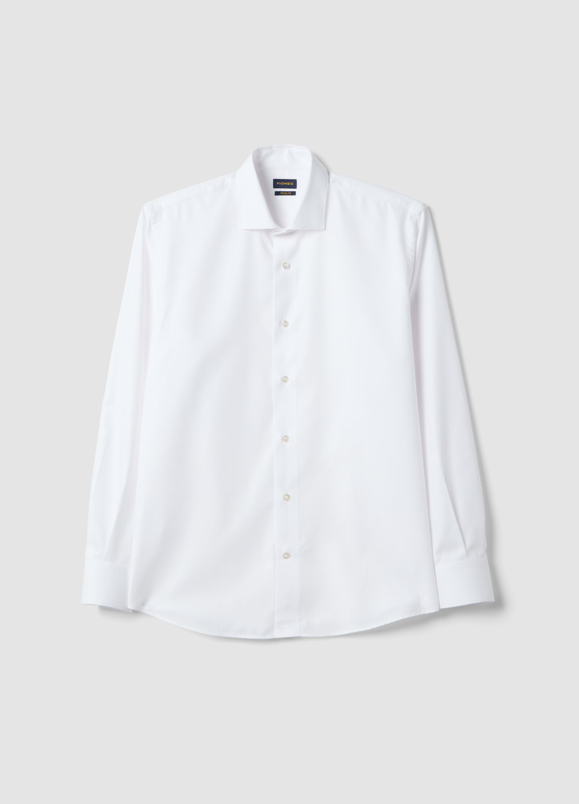 White pure cotton regular fit easy iron shirt