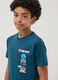 Kids' blue pure cotton t-shirt regular fit with prints_2