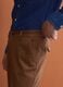 Brown stretch cotton straight-fit chino trousers_3