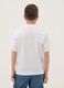 White pure cotton boys&rsquo; T-shirt with oversized fit and print_1