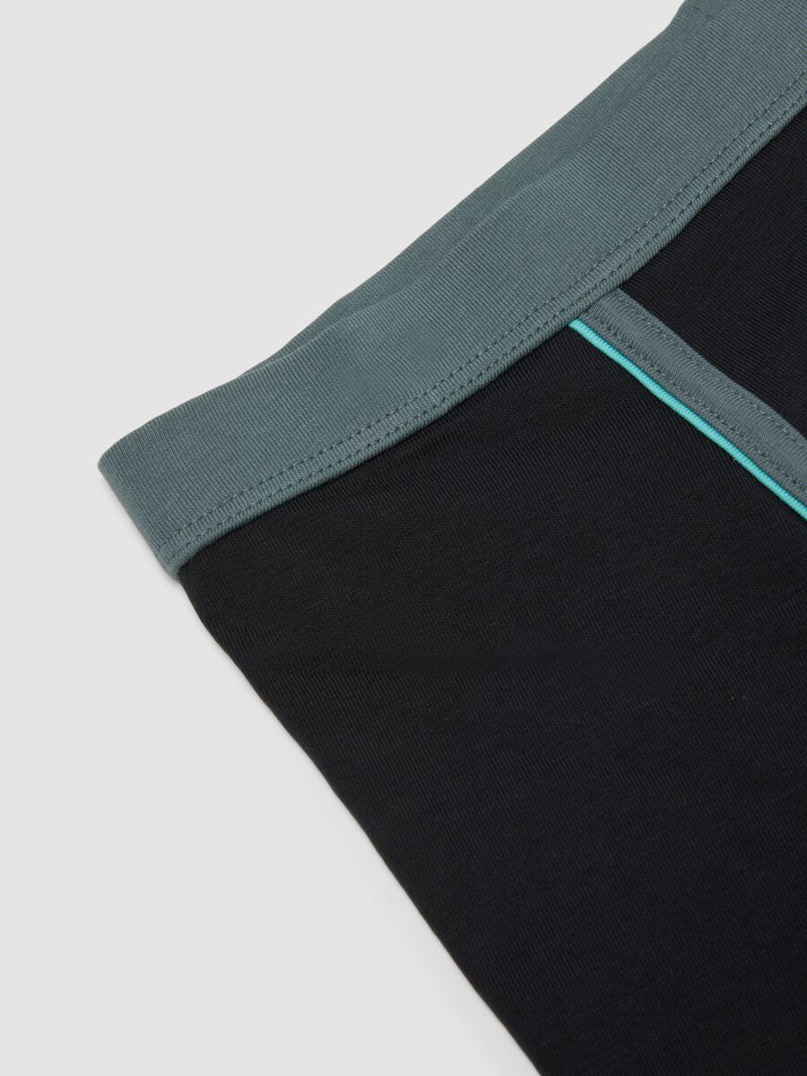 Blue stretch organic cotton boxer shorts_3