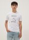 White short-sleeved pure cotton T-shirt_0