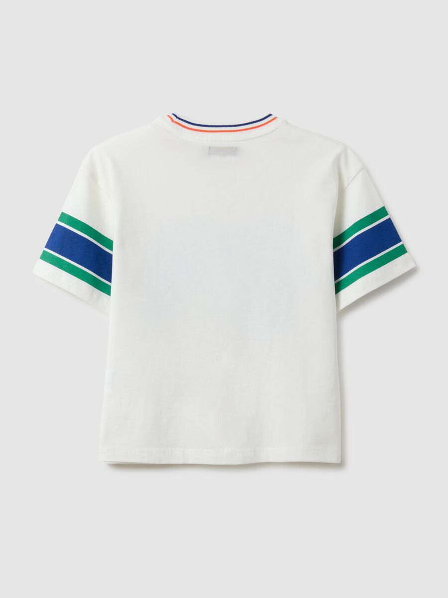 Kids' regular fit multicolour pure cotton T-shirt_4