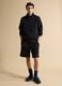Black full-zip jacket with stretch Easy Dry collar, regular fit_1