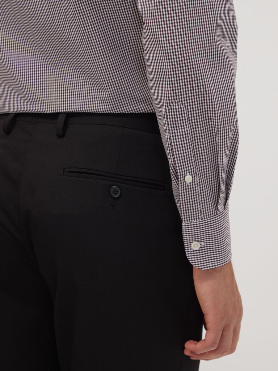 Easy-iron multicolour cotton-blend shirt with button-down collar, regular fit_2