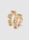 Gold-plated steel earrings with sophisticated design_2