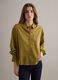 Green short-sleeved pure cotton shirt_3