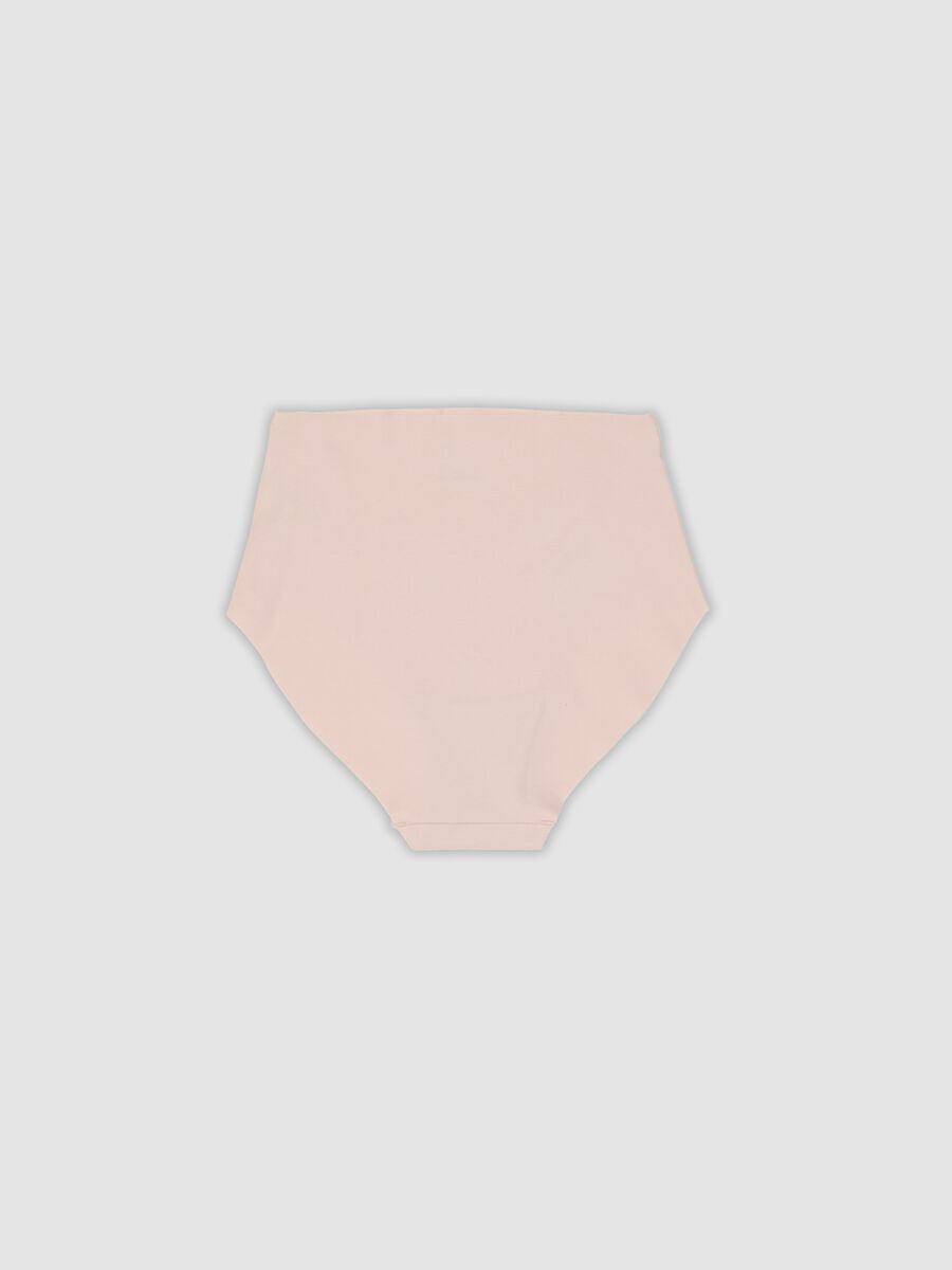 High-waisted pink briefs in stretch organic cotton_6