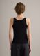 Black viscose-blend glitter tank top, regular fit_2