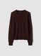 Brown pure wool crew-neck jumper_0