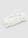 White star-print cot blanket with faux-fur feel_0