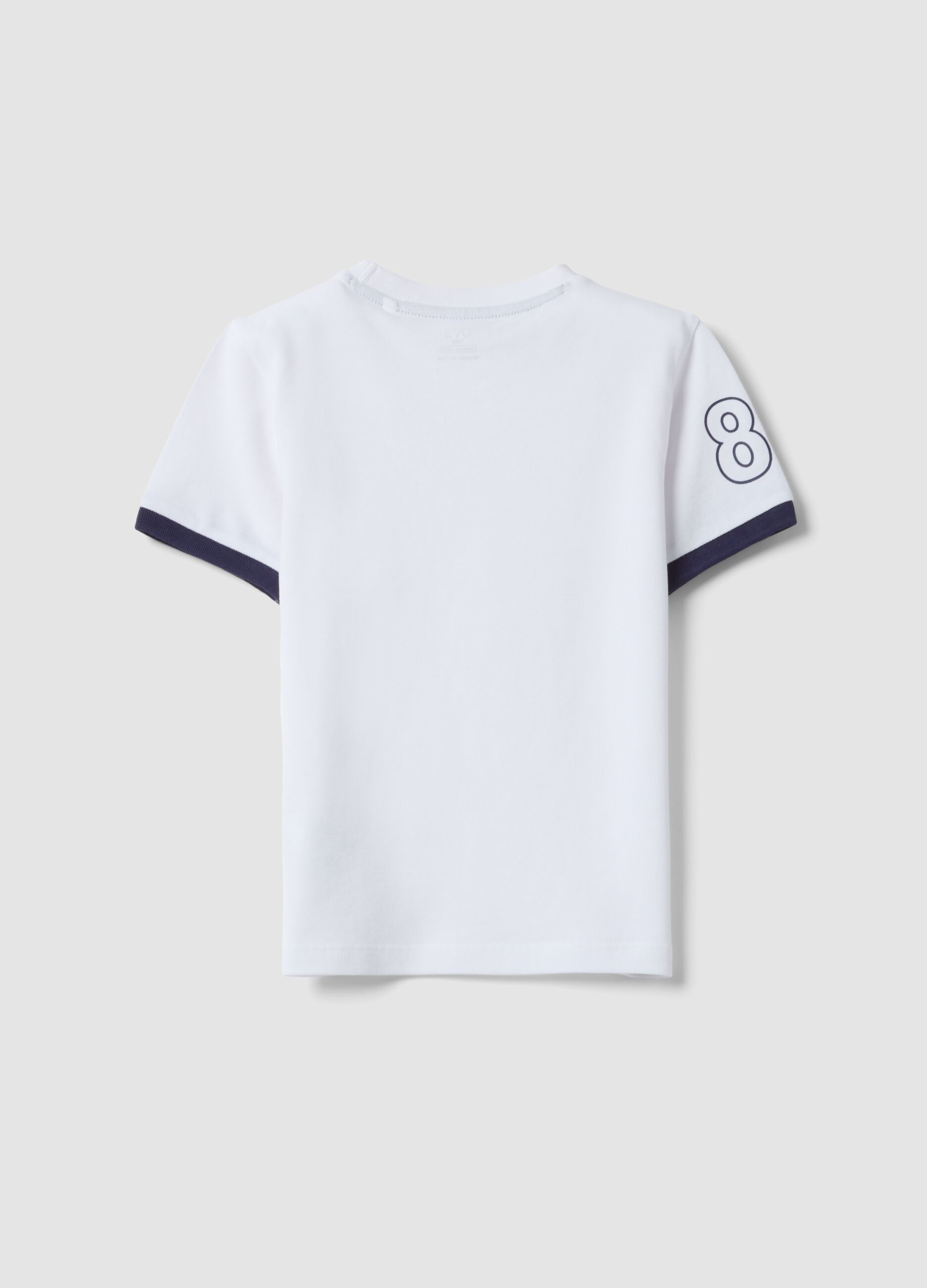 &Pi;&alpha;&iota;&delta;&iota;&kappa;ό &lambda;&epsilon;&upsilon;&kappa;ό T-shirt &alpha;&pi;ό 100% &omicron;&rho;&gamma;&alpha;&nu;&iota;&kappa;ό &beta;&alpha;&mu;&beta;ά&kappa;&iota; &mu;&epsilon; &sigma;&tau;ά&mu;&pi;&alpha;