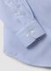 Light blue striped pure cotton dobby shirt with French collar, non-iron_2