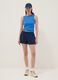 Blue fitted ribbed stretch-cotton tank top_1