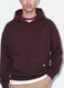 Red pure cotton oversized hoodie_3