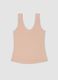 Beiges Tanktop aus Stretchmaterial, Regular Fit_4