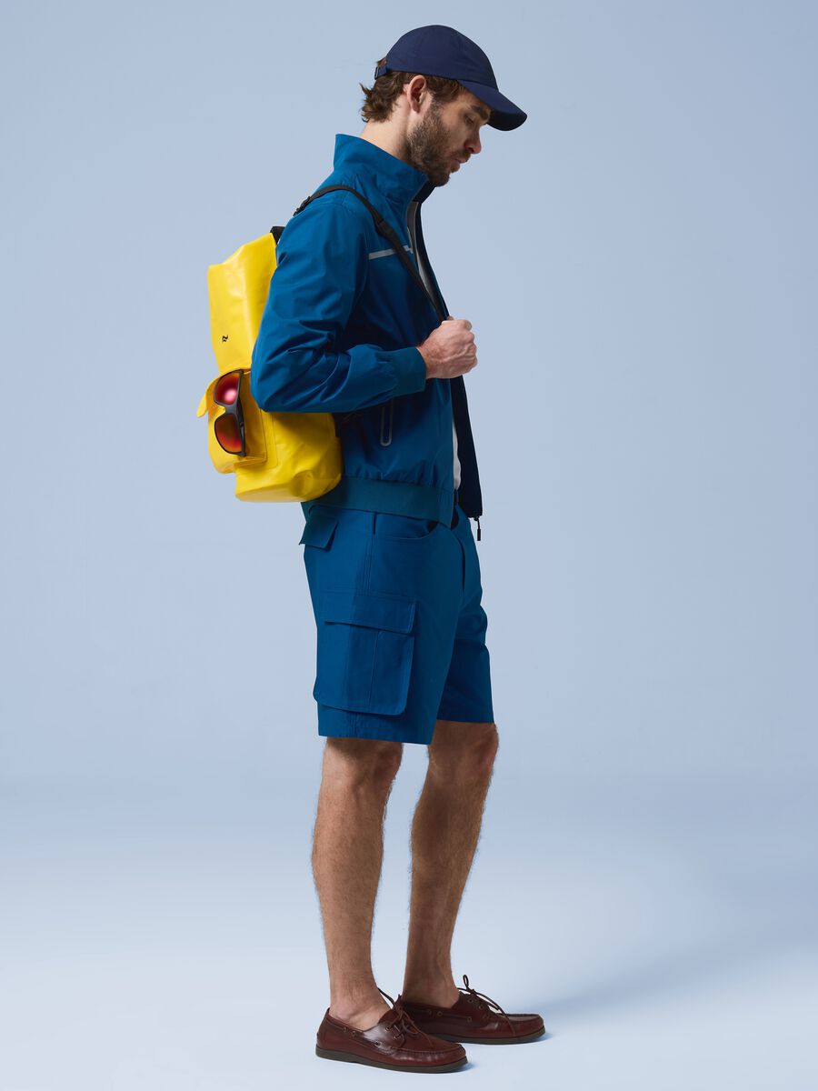 Blaue Cargo-Bermuda-Shorts ALTAVIA SAILING aus reiner Baumwolle_0