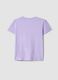 Girls&rsquo; Purple Pure Cotton Regular Fit T-shirt_1