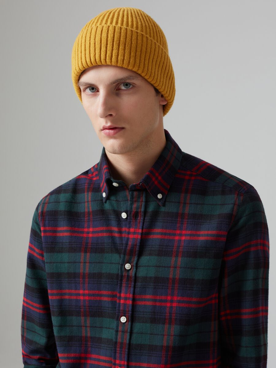Flannel shirt with check pattern_1