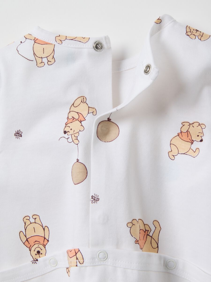 Multi-coloured pure cotton baby sleepsuits twin-pack with Disney prints_3