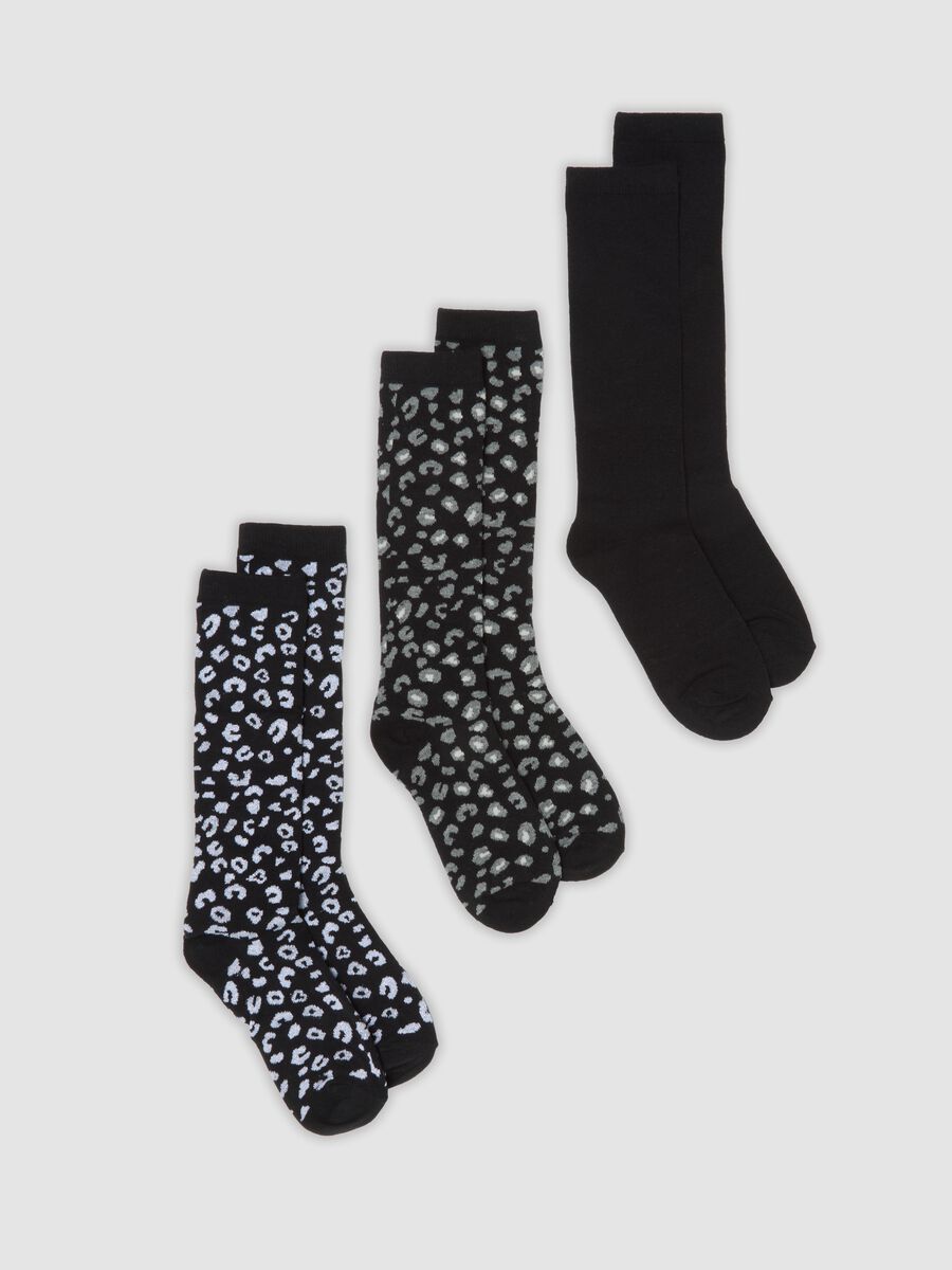 3-pack of black stretch organic cotton socks_0