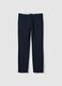 Slim fit blue stretch cotton chinos_0
