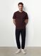 Brown organic cotton slim-fit short-sleeve T-shirt_1