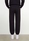 Black cotton-blend joggers with elasticated waistband, regular fit_3