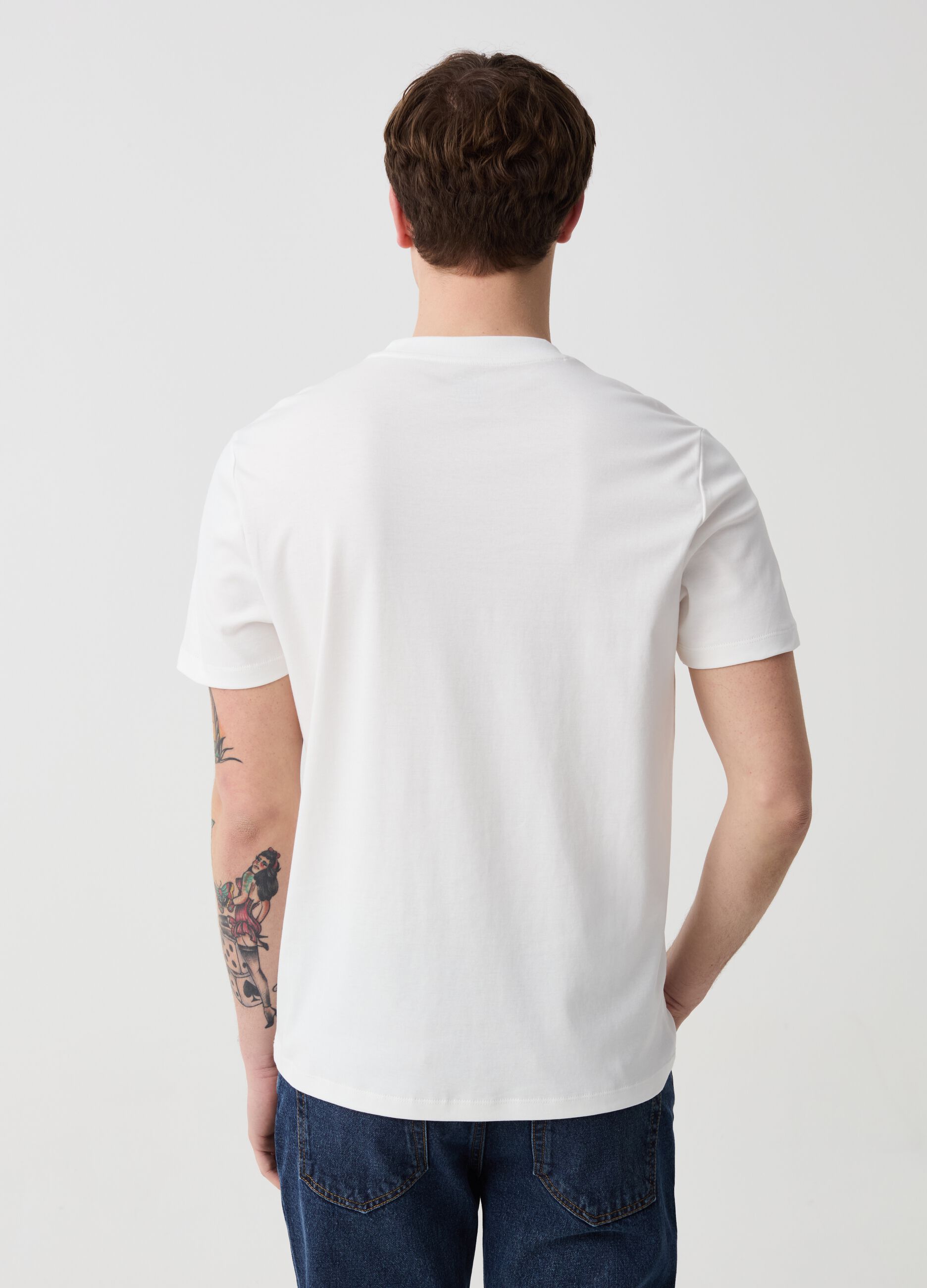 Camiseta premium regular fit de algodón