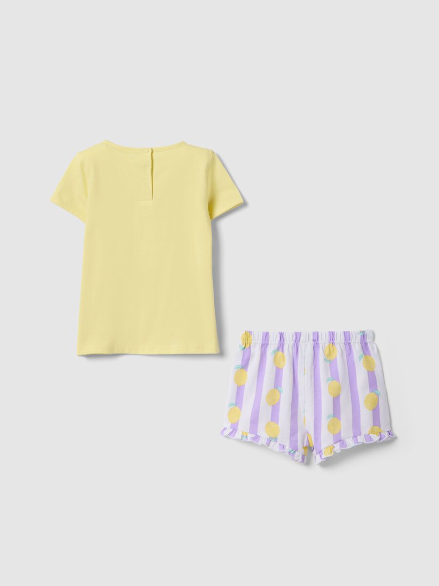 Baby girl's regular fit multicolour pure cotton pyjamas with Minnie_1