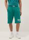 Gr&uuml;ne Regular Fit Baumwollmischung Shorts mit Everlast Logo_1