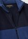 Blue fleece sweatshirt with collar and zip, regular fit_1