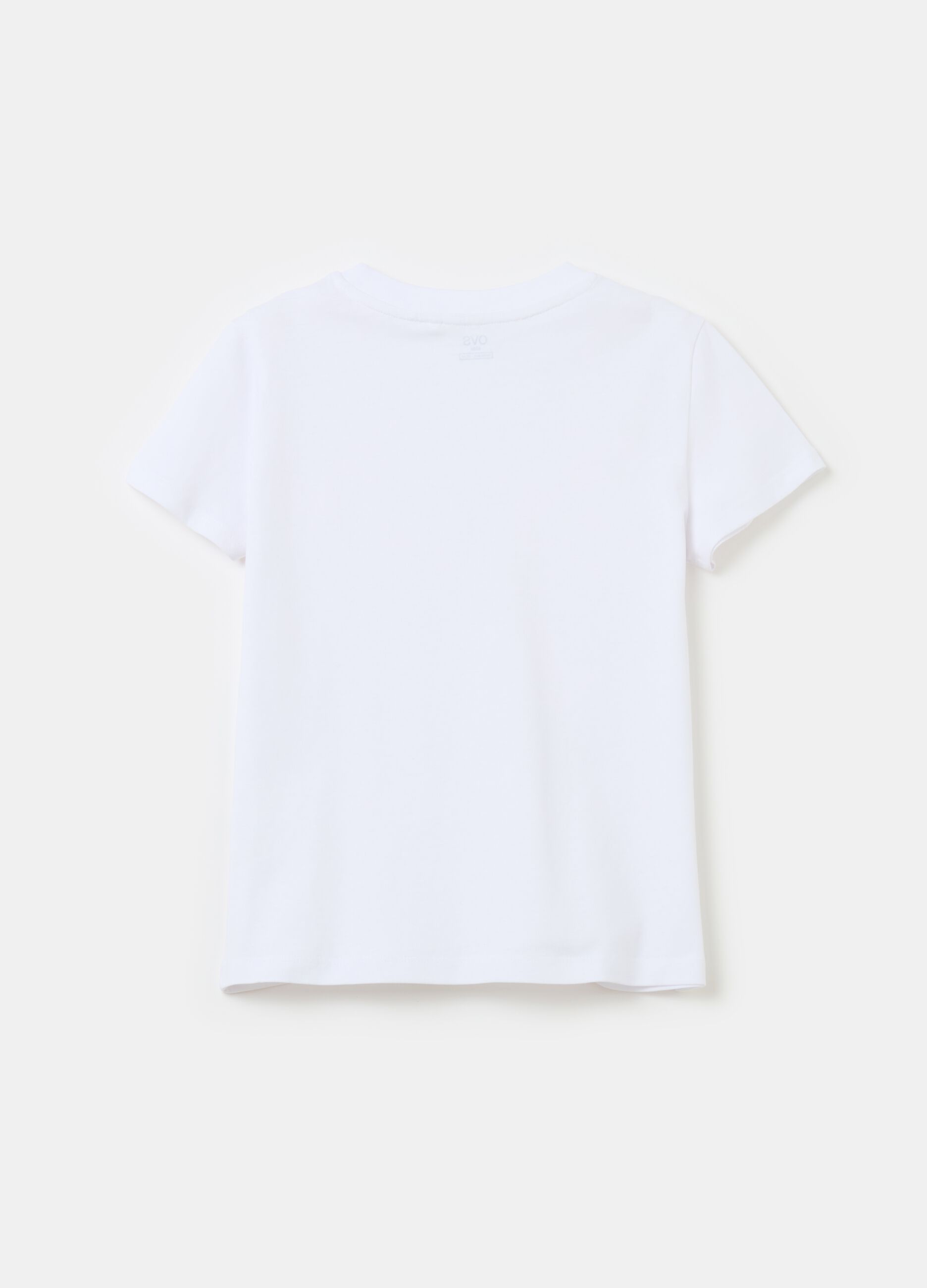 Solid colour cotton T-shirt