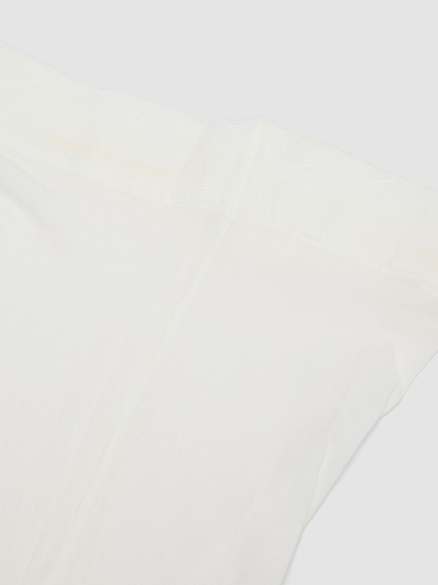 Collant bianco in tessuto elasticizzato con filato brillante_2