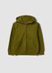 Sudadera verde con capucha de algod&oacute;n org&aacute;nico puro para ni&ntilde;o, corte regular_0