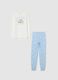 White cotton pyjamas for girls_0