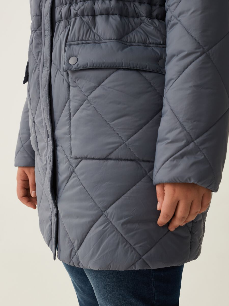 Curvy quilted parka with hood_3