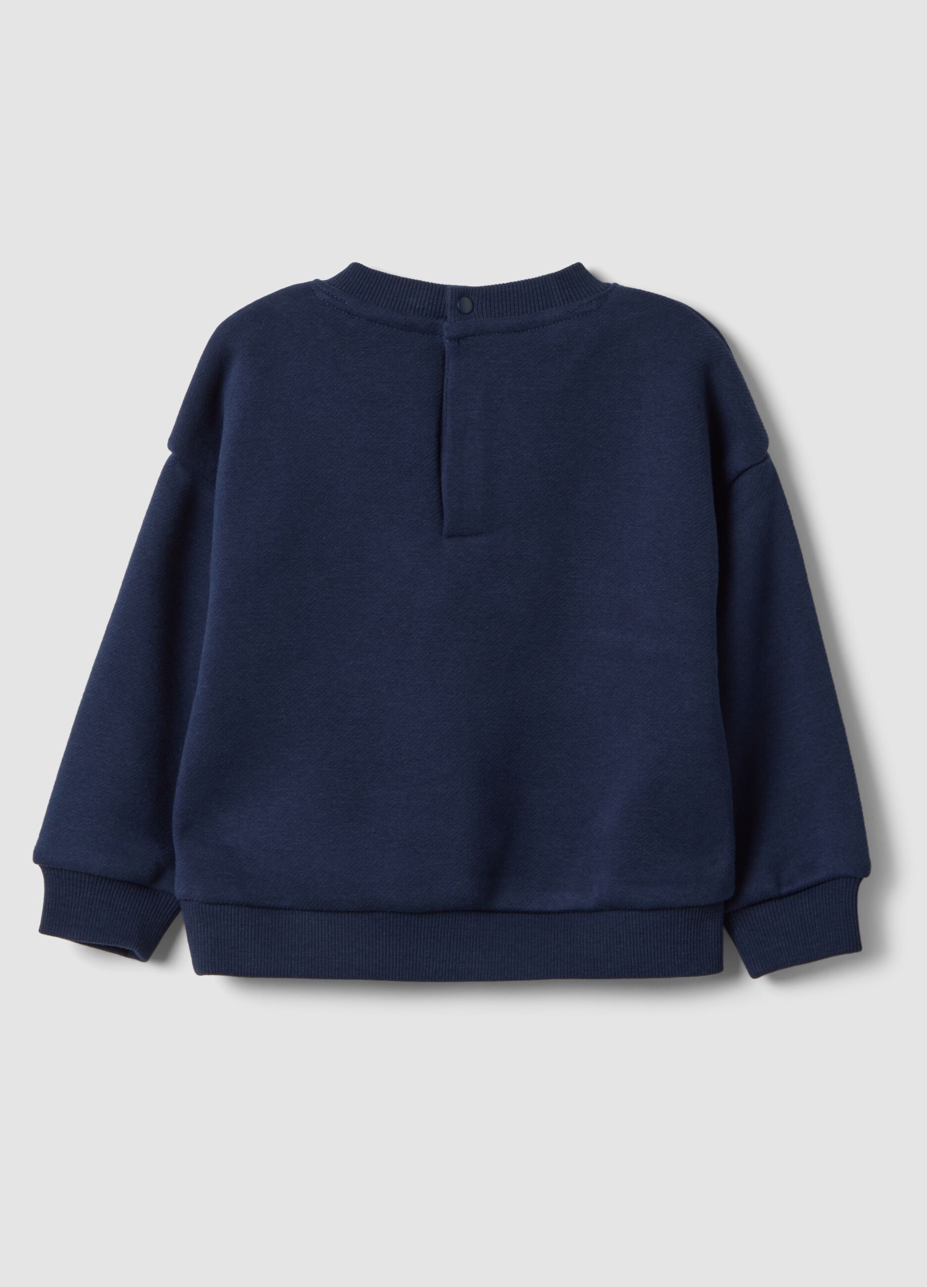 Navy blue cotton-blend crew-neck Mario Kart sweatshirt