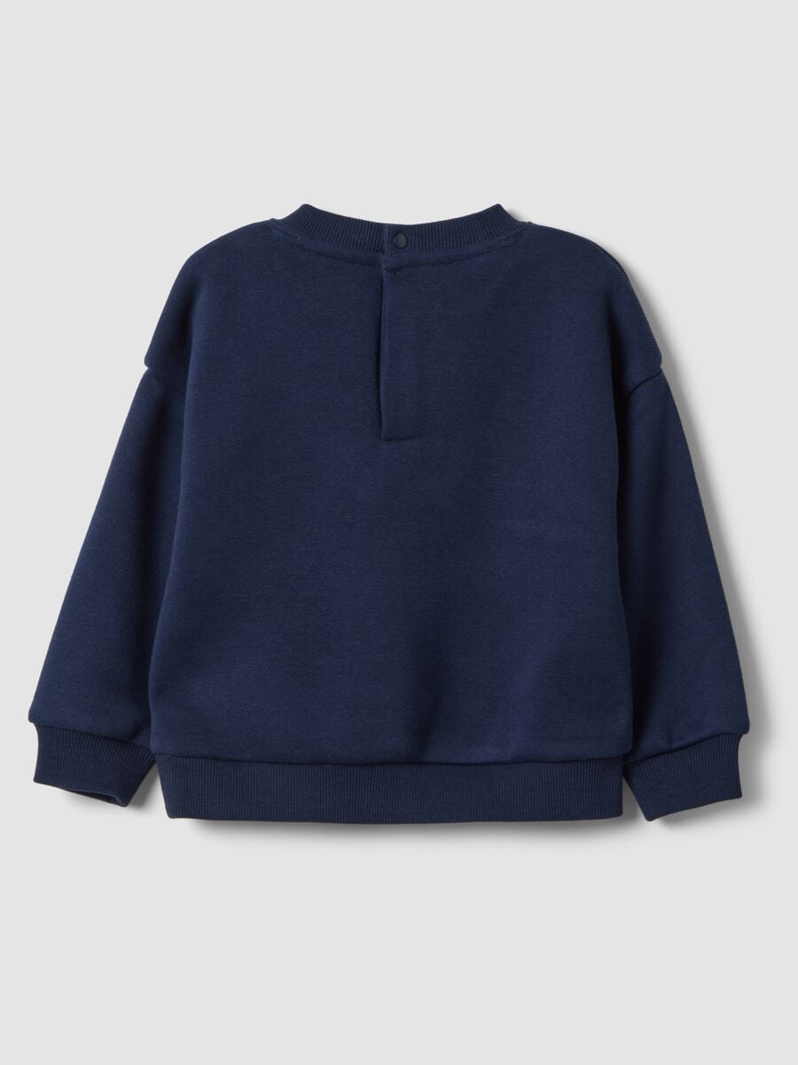 Navy blue cotton-blend crew-neck Mario Kart sweatshirt_1