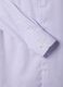Camisa branca &agrave;s riscas em algod&atilde;o puro com colarinho franc&ecirc;s, corte slim, n&atilde;o precisa de passar a ferro_6