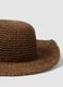 Pure Brown Paper Fabric Panama Hat_2
