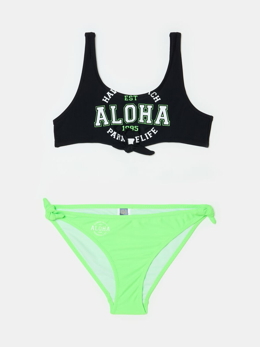 Sports bikini with lettering print_0
