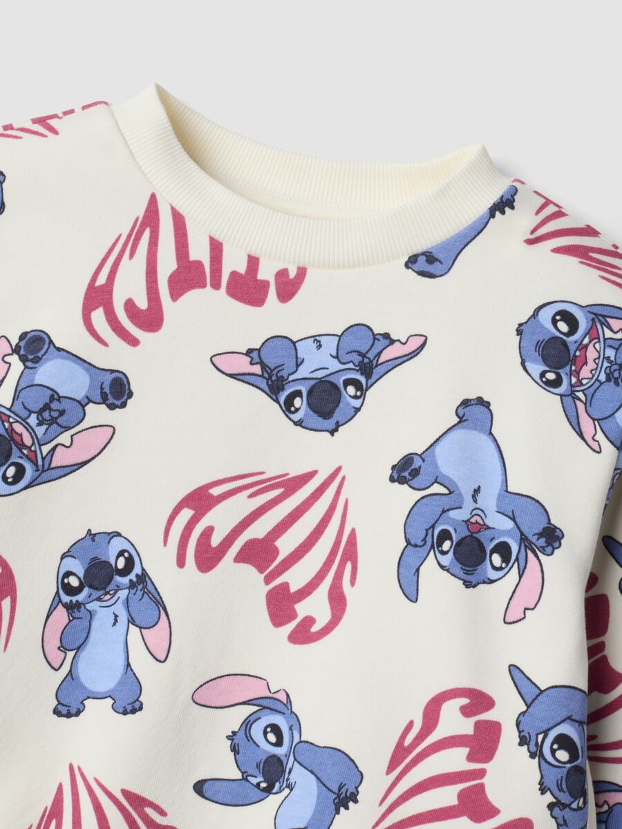 White and red cotton-blend Lilo & Stitch tracksuit_2