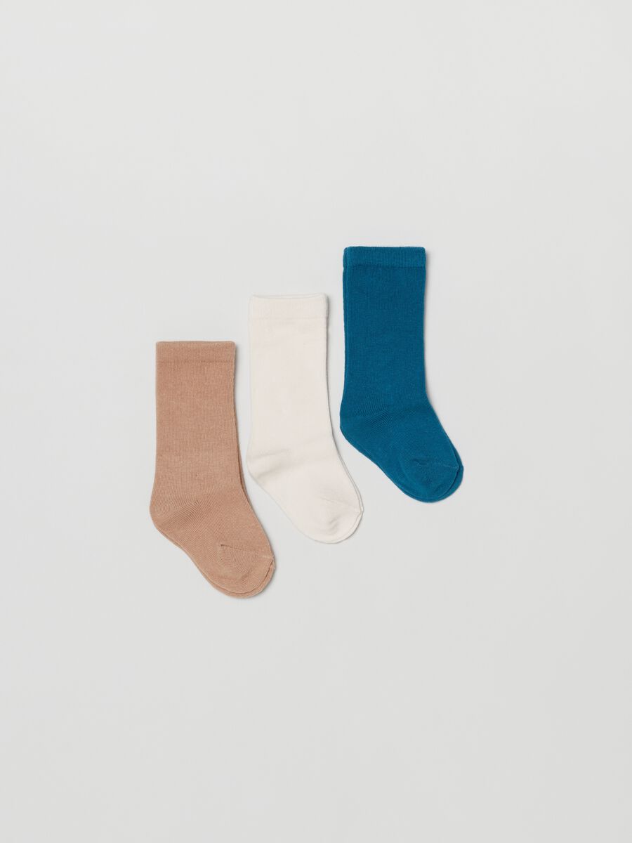 Pack with three multi-colour stretch socks_0