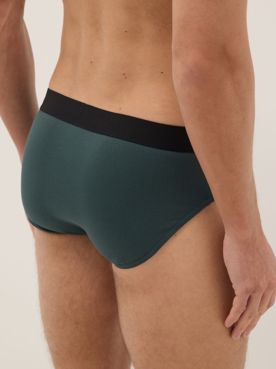 Tripack multi-colour regular fit cotton stretch briefs_2