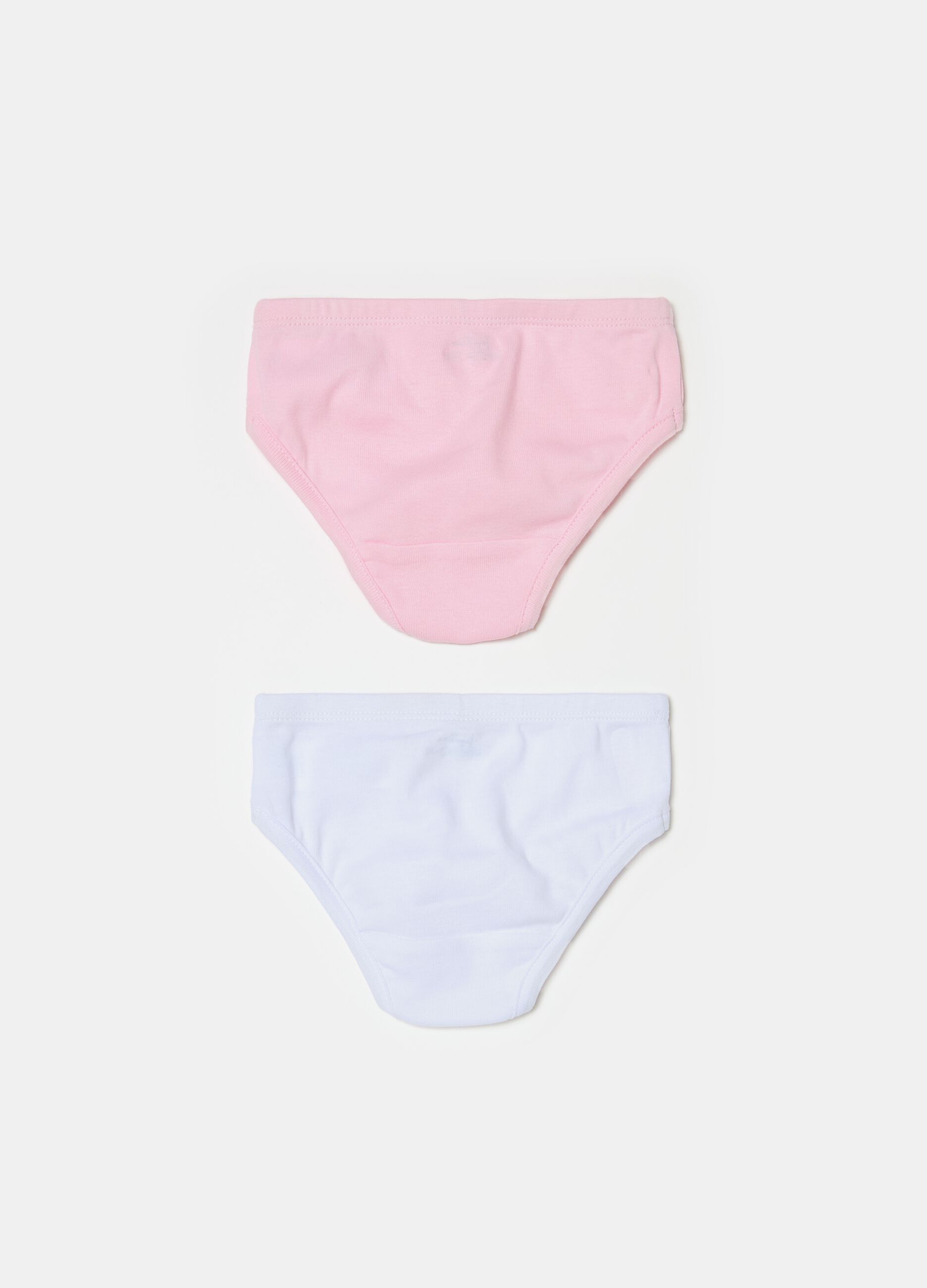 Two-pack briefs in organic cotton with bow