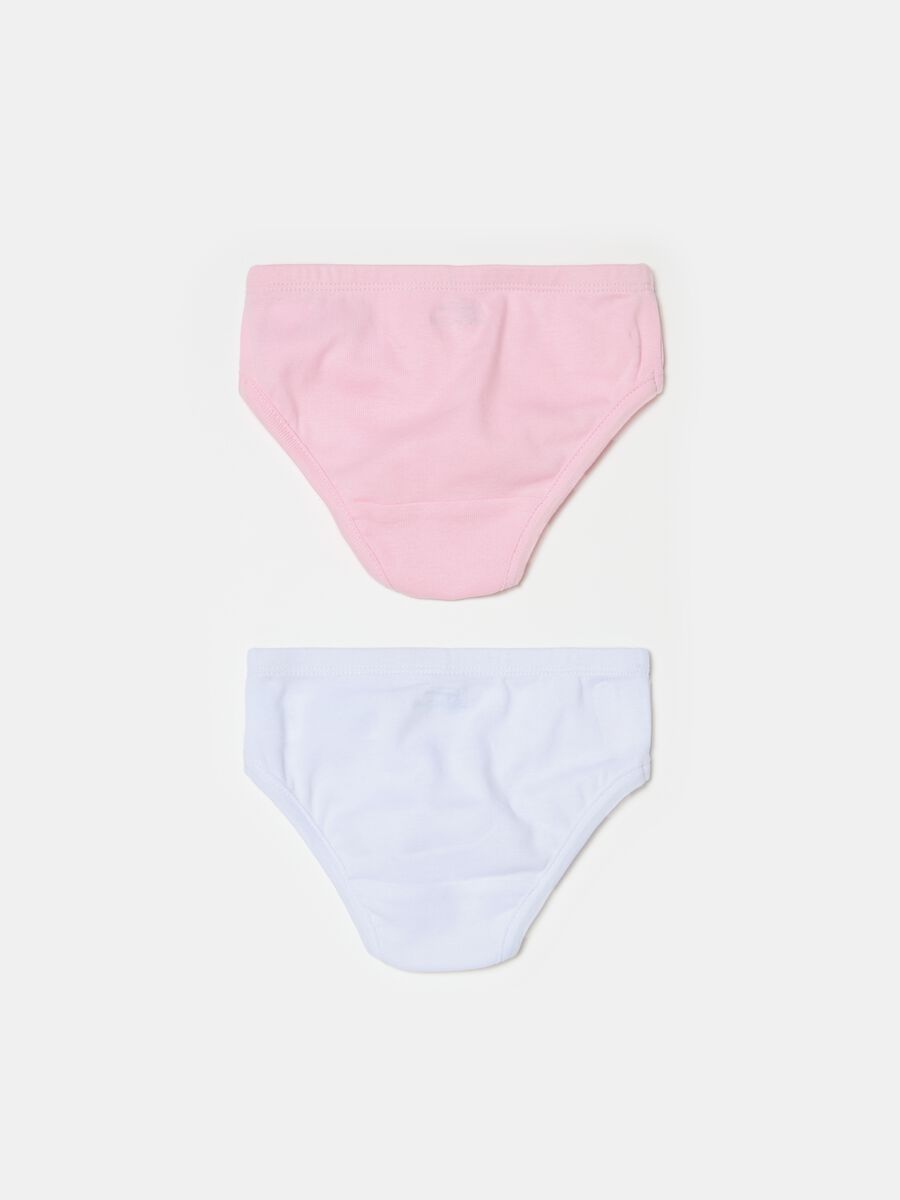 Two-pack briefs in organic cotton with bow_1