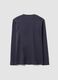 Grey long-sleeve crew-neck T-shirt in pure organic cotton_2